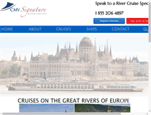 Tablet Screenshot of cmvrivercruises.com